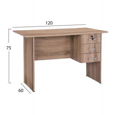 ΓΡΑΦΕΙΟ ΜΕΛΑΜΙΝΗΣ HAYDEN 120x60x75Υεκ. ΜΕ 3 ΣΥΡΤΑΡΙΑ ΣΕ ΧΡΩΜΑ SONAMA HM2268.02 ΓΡΑΦΕΙΟ ΜΕΛΑΜΙΝΗΣ HAYDEN 120x60x75Υεκ. ΜΕ 3 ΣΥΡΤΑΡΙΑ ΣΕ ΧΡΩΜΑ SONAMA HM2268.02