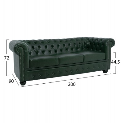 ΚΑΝΑΠΕΣ 3ΘΕΣΙΟΣ T.CHESTERFIELD HM3009.08 ΤΕΧΝΟΔΕΡΜΑ ΚΥΠΑΡΙΣΣΙ 208x90x73 εκ. ΚΑΝΑΠΕΣ 3ΘΕΣΙΟΣ T.CHESTERFIELD HM3009.08 ΤΕΧΝΟΔΕΡΜΑ ΚΥΠΑΡΙΣΣΙ 208x90x73 εκ.