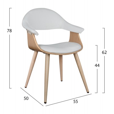 ΠΟΛΥΘΡΟΝΑΚΙ ΣΥΝΕΡΓΑΣΙΑΣ SUPERIOR PRO HM1111.02 SONAMA-ΑΣΠΡO PU 55x50x78Yεκ. ΠΟΛΥΘΡΟΝΑΚΙ ΣΥΝΕΡΓΑΣΙΑΣ SUPERIOR PRO HM1111.02 SONAMA-ΑΣΠΡO PU 55x50x78Yεκ.