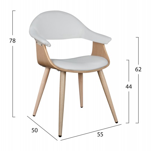ΠΟΛΥΘΡΟΝΑΚΙ ΣΥΝΕΡΓΑΣΙΑΣ SUPERIOR PRO HM1111.02 SONAMA-ΑΣΠΡO PU 55x50x78Yεκ. ΠΟΛΥΘΡΟΝΑΚΙ ΣΥΝΕΡΓΑΣΙΑΣ SUPERIOR PRO HM1111.02 SONAMA-ΑΣΠΡO PU 55x50x78Yεκ.