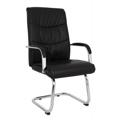 ΣΕΤ ΠΟΛΥΘΡΟΝΑ JACOB HM1045.11 ΜΑΥΡΟ PU ΜΕ ΒΑΣΗ ΧΡΩΜΙΟΥ 57x66,5x102 cm