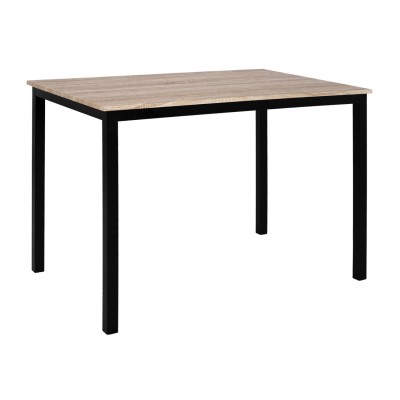 ΤΡΑΠΕΖΙ ΤΡΑΠΕΖΑΡΙΑΣ PANYA HM8332, 110X70Χ76 SONOMA, ΜΑΥΡΑ ΠΟΔΙΑ ΤΡΑΠΕΖΙ ΤΡΑΠΕΖΑΡΙΑΣ PANYA HM8332, 110X70Χ76 SONOMA, ΜΑΥΡΑ ΠΟΔΙΑ