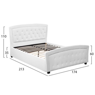 ΚΡΕΒΑΤΙ ODELIA ΜΕ PU ΛΕΥΚΟ HM550.01 150x200 εκ. ΚΡΕΒΑΤΙ ODELIA ΜΕ PU ΛΕΥΚΟ HM550.01 150x200 εκ.