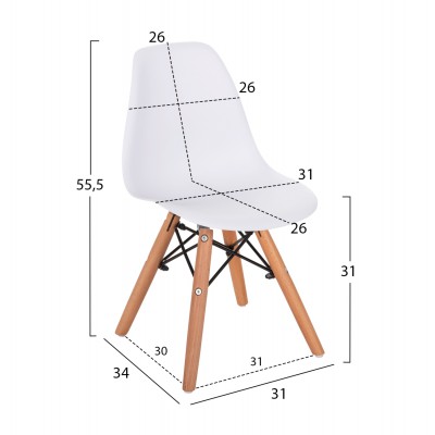 ΣΕΤ ΚΑΡΕΚΛΑ TWIST KID HM8453.01 ΞΥΛΙΝΑ ΠΟΔΙΑ Κ ΚΑΘΙΣΜΑ PP ΛΕΥΚΟ 31x34x55.5Υεκ ΣΕΤ ΚΑΡΕΚΛΑ TWIST KID HM8453.01 ΞΥΛΙΝΑ ΠΟΔΙΑ Κ ΚΑΘΙΣΜΑ PP ΛΕΥΚΟ 31x34x55.5Υεκ
