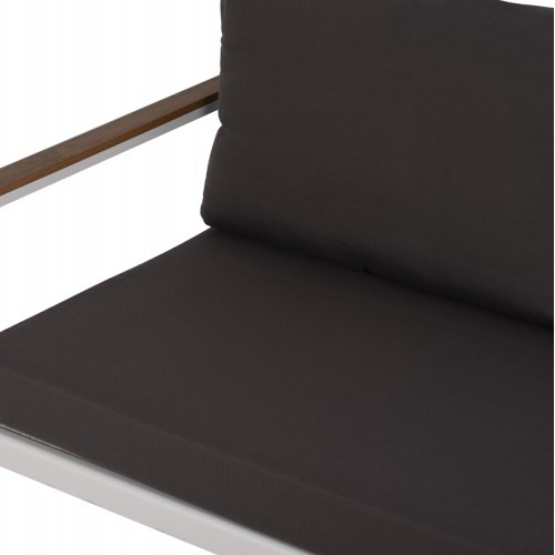 ΚΑΝΑΠΕΣ ΔΙΘΕΣΙΟΣ ΑΛΟΥΜΙΝΙΟΥ SAFIYA ΛΕΥΚΟΣ ΜΕ POLYWOOD HM5523.01 144X70X85Υεκ. Εξωτερικού Χώρου
