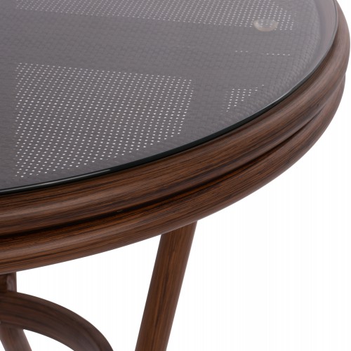 ΤΡΑΠΕΖΙ ΑΛΟΥΜΙΝΙΟΥ MOSES Φ70x76 εκ. BAMBOO LOOK HM5532.03 ΚΑΦΕ ΜΕ ΓΥΑΛΙ ΤΡΑΠΕΖΙ ΑΛΟΥΜΙΝΙΟΥ MOSES Φ70x76 εκ. BAMBOO LOOK HM5532.03 ΚΑΦΕ ΜΕ ΓΥΑΛΙ