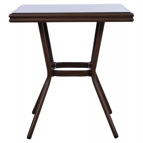 ΤΡΑΠΕΖΙ ΑΛΟΥΜΙΝΙΟΥ HARLOW 70X70X76 BAMBOO LOOK HM5568.03 ΚΑΦΕ ΜΕ ΓΥΑΛΙ ΤΡΑΠΕΖΙ ΑΛΟΥΜΙΝΙΟΥ HARLOW 70X70X76 BAMBOO LOOK HM5568.03 ΚΑΦΕ ΜΕ ΓΥΑΛΙ