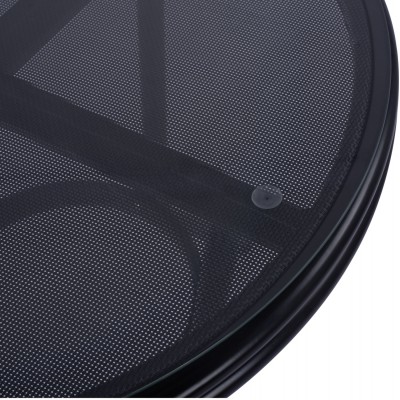 ΤΡΑΠΕΖΙ ΑΛΟΥΜΙΝΙΟΥ MOSES Φ70 BAMBOO LOOK HM5532.02 ΜΑΥΡΟ ΜΕ ΓΥΑΛΙ Φ70X76 εκ ΤΡΑΠΕΖΙ ΑΛΟΥΜΙΝΙΟΥ MOSES Φ70 BAMBOO LOOK HM5532.02 ΜΑΥΡΟ ΜΕ ΓΥΑΛΙ Φ70X76 εκ