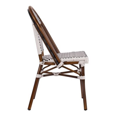 ΚΑΡΕΚΛΑ BISTRO ΑΛΟΥΜΙΝΙΟΥ BAMBOO LOOK ΜΕ ΛΕΥΚΟ-ΜΑΥΡΟ RATTAN HM5566.01 45x54x90Υεκ. ΚΑΡΕΚΛΑ BISTRO ΑΛΟΥΜΙΝΙΟΥ BAMBOO LOOK ΜΕ ΛΕΥΚΟ-ΜΑΥΡΟ RATTAN HM5566.01 45x54x90Υεκ.