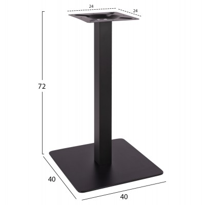 ΒΑΣΗ ΜΕΤΑΛΛΙΚΗ ΜΑΥΡΗ ΜΑΤ 40X40X72Υεκ. HM414.11 ΒΑΣΗ ΜΕΤΑΛΛΙΚΗ ΜΑΥΡΗ ΜΑΤ 40X40X72Υεκ. HM414.11