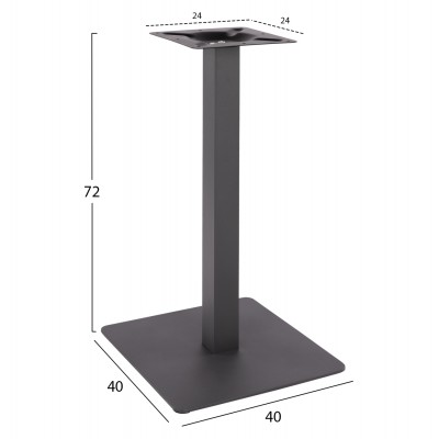 ΒΑΣΗ ΜΕΤΑΛΛΙΚΗ ΓΚΡΙ 40X40X72Υεκ. HM414.20 ΒΑΣΗ ΜΕΤΑΛΛΙΚΗ ΓΚΡΙ 40X40X72Υεκ. HM414.20