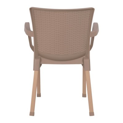 ΠΟΛΥΘΡΟΝΑ ΠΟΛΥΠΡΟΠΥΛΕΝΙΟΥ RATTAN ΠΟΔΙ ALU HM5591.02 ΚΑΠΟΥΤΣΙΝΟ 60x60x82 cm ΠΟΛΥΘΡΟΝΑ ΠΟΛΥΠΡΟΠΥΛΕΝΙΟΥ RATTAN ΠΟΔΙ ALU HM5591.02 ΚΑΠΟΥΤΣΙΝΟ 60x60x82 cm