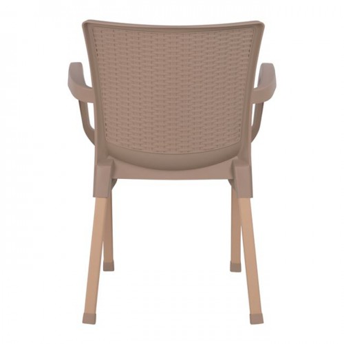 ΠΟΛΥΘΡΟΝΑ ΠΟΛΥΠΡΟΠΥΛΕΝΙΟΥ RATTAN ΠΟΔΙ ALU HM5591.02 ΚΑΠΟΥΤΣΙΝΟ 60x60x82 cm ΠΟΛΥΘΡΟΝΑ ΠΟΛΥΠΡΟΠΥΛΕΝΙΟΥ RATTAN ΠΟΔΙ ALU HM5591.02 ΚΑΠΟΥΤΣΙΝΟ 60x60x82 cm