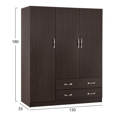 ΝΤΟΥΛΑΠΑ 3ΦΥΛΛΗ CARLY HM384.01 ΜΕ ΔΥΟ ΣΥΡΤΑΡΙΑ ZEBRANO 150X55Χ180Υεκ. ΝΤΟΥΛΑΠΑ 3ΦΥΛΛΗ CARLY HM384.01 ΜΕ ΔΥΟ ΣΥΡΤΑΡΙΑ ZEBRANO 150X55Χ180Υεκ.