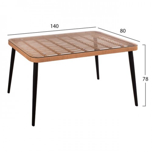 ΣΕΤ 5ΤΜΧ ALLEGRA WICKER ΜΕ ΤΡΑΠΕΖΙ 140X80Χ78Υ ΜΠΕΖ & ΜΑΥΡΟ ΧΡΩΜΑ HM10490 ΣΕΤ 5ΤΜΧ ALLEGRA WICKER ΜΕ ΤΡΑΠΕΖΙ 140X80Χ78Υ ΜΠΕΖ & ΜΑΥΡΟ ΧΡΩΜΑ HM10490