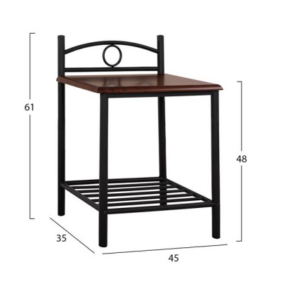 ΚΟΜΟΔΙΝΟ REVEN HM387 ΑΠΟ ΜΕΤΑΛΛΟ ΚΑΙ ΞΥΛΟ 45x35x48-61 εκ. ΚΟΜΟΔΙΝΟ REVEN HM387 ΑΠΟ ΜΕΤΑΛΛΟ ΚΑΙ ΞΥΛΟ 45x35x48-61 εκ.