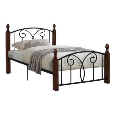 ΚΡΕΒΑΤΙ SUZIE ΜΕΤΑΛΛΟ ΞΥΛΟ ΜΟΝΟ ΣΤΡΩΜΑ 90x190 εκ. HM389 ΚΡΕΒΑΤΙ SUZIE ΜΕΤΑΛΛΟ ΞΥΛΟ ΜΟΝΟ ΣΤΡΩΜΑ 90x190 εκ. HM389