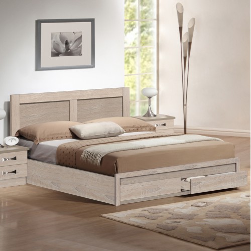ΚΡΕΒΑΤΙ CAPRI HM399.02 ΜΕ 2 ΣΥΡΤΑΡΙΑ SONOMA 160x200 εκ. ΚΡΕΒΑΤΙ CAPRI HM399.02 ΜΕ 2 ΣΥΡΤΑΡΙΑ SONOMA 160x200 εκ.