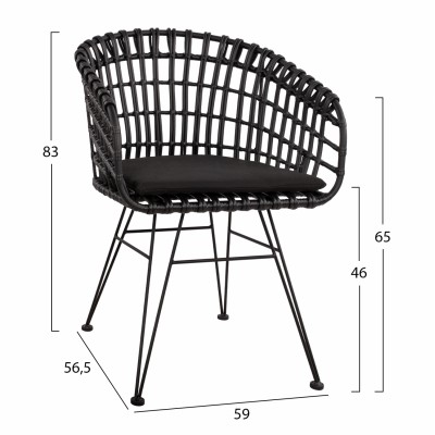 ΠΟΛΥΘΡΟΝΑ ΤΥΠΟΥ ΦΩΛΙΑ ΜΕΤΑΛΛΙΚΗ ALLEGRA HM5456.02 ΜΕ WICKER ΜΑΥΡΟ 59Χ56,5Χ83Υ εκ. ΠΟΛΥΘΡΟΝΑ ΤΥΠΟΥ ΦΩΛΙΑ ΜΕΤΑΛΛΙΚΗ ALLEGRA HM5456.02 ΜΕ WICKER ΜΑΥΡΟ 59Χ56,5Χ83Υ εκ.