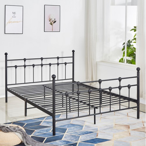ΚΡΕΒΑΤΙ ΜΕΤΑΛΛΙΚΟ JACINDA 150x200 εκ. ΜΑΥΡΟ ΧΡΩΜΑ HM575.01 ΚΡΕΒΑΤΙ ΜΕΤΑΛΛΙΚΟ JACINDA 150x200 εκ. ΜΑΥΡΟ ΧΡΩΜΑ HM575.01