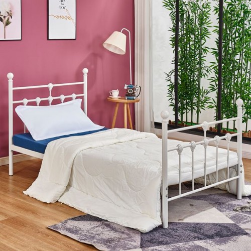 ΚΡΕΒΑΤΙ ΜΕΤΑΛΛΙΚΟ JACINDA 90x190 εκ. ΛΕΥΚΟ ΧΡΩΜΑ HM574.02 ΚΡΕΒΑΤΙ ΜΕΤΑΛΛΙΚΟ JACINDA 90x190 εκ. ΛΕΥΚΟ ΧΡΩΜΑ HM574.02