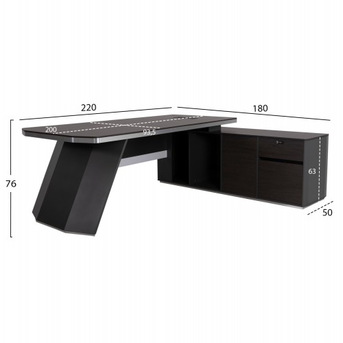 ΓΡΑΦΕΙΟ ΕΠΑΓΓΕΛΜΑΤΙΚΟ ΔΕΞΙΑ ΓΩΝΙΑ ROSEWOOD HM2083R 220X180X76Υ εκ. ΓΡΑΦΕΙΟ ΕΠΑΓΓΕΛΜΑΤΙΚΟ ΔΕΞΙΑ ΓΩΝΙΑ ROSEWOOD HM2083R 220X180X76Υ εκ.