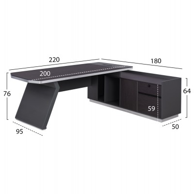 ΓΡΑΦΕΙΟ ΕΠΑΓΓΕΛΜΑΤΙΚΟ ΔΕΞΙΑ ΓΩΝΙΑ ROSEWOOD HM2084R 220X180X76Υ εκ. ΓΡΑΦΕΙΟ ΕΠΑΓΓΕΛΜΑΤΙΚΟ ΔΕΞΙΑ ΓΩΝΙΑ ROSEWOOD HM2084R 220X180X76Υ εκ.