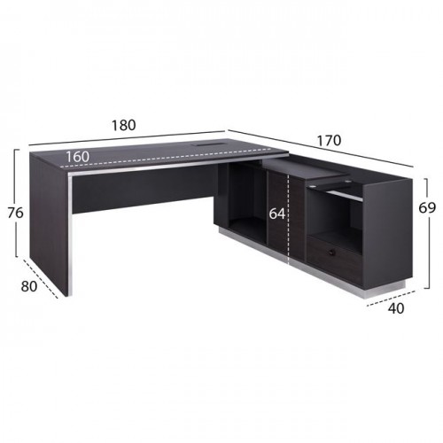 ΓΡΑΦΕΙΟ ΕΠΑΓΓΕΛΜΑΤΙΚΟ ΔΕΞΙΑ ΓΩΝΙΑ ROSEWOOD HM2086R 180X170X76Υ εκ. ΓΡΑΦΕΙΟ ΕΠΑΓΓΕΛΜΑΤΙΚΟ ΔΕΞΙΑ ΓΩΝΙΑ ROSEWOOD HM2086R 180X170X76Υ εκ.