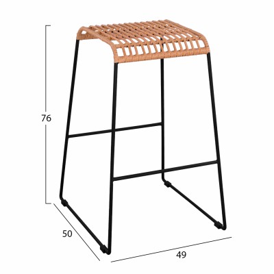 ΣΚΑΜΠΟ ΜΕΤΑΛΛΙΚΟ ALLEGRA HM5641 ΜΕ WICKER ΣΕ ΜΠΕΖ ΑΠΟΧΡΩΣΗ 49x50x76 εκ. ΣΚΑΜΠΟ ΜΕΤΑΛΛΙΚΟ ALLEGRA HM5641 ΜΕ WICKER ΣΕ ΜΠΕΖ ΑΠΟΧΡΩΣΗ 49x50x76 εκ.