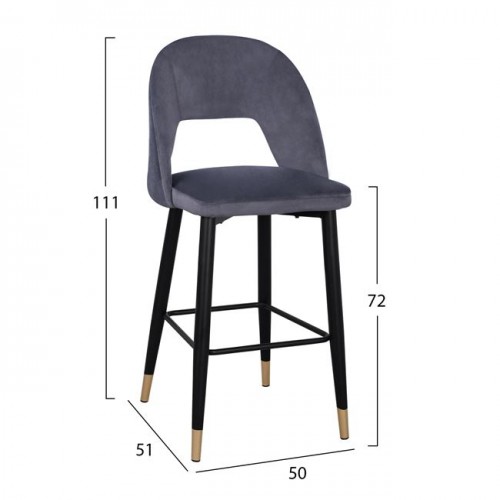 ΣΕΤ ΣΚΑΜΠΟ ΜΠΑΡ HARPER HM8526.01 ΒΕΛΟΥΔΟ ΓΚΡΙ ΜΕ ΜΕΤΑΛΛΙΚΟ ΣΚΕΛΕΤΟ 50Χ51Χ111Υ εκ. ΣΕΤ ΣΚΑΜΠΟ ΜΠΑΡ HARPER HM8526.01 ΒΕΛΟΥΔΟ ΓΚΡΙ ΜΕ ΜΕΤΑΛΛΙΚΟ ΣΚΕΛΕΤΟ 50Χ51Χ111Υ εκ.