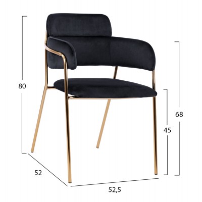 ΣΕΤ ΠΟΛΥΘΡΟΝΑΚΙ KELSO HM8521.04 ΒΕΛΟΥΔΟ ΜΑΥΡΟ & ΕΠΙΧΡΥΣΟ ΠΟΔΙ 52,5x52x80Υ εκ. ΣΕΤ ΠΟΛΥΘΡΟΝΑΚΙ KELSO HM8521.04 ΒΕΛΟΥΔΟ ΜΑΥΡΟ & ΕΠΙΧΡΥΣΟ ΠΟΔΙ 52,5x52x80Υ εκ.