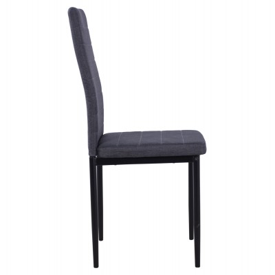 ΚΑΡΕΚΛΑ ΜΕΤΑΛΛΙΚΗ LADY HM0037.20 ΓΚΡΙ ΥΦΑΣΜΑ ΜΕΤΑΛΛΙΚΟ ΣΚΕΛΕΤΟ K/D 40x48x95 Σαλόνι