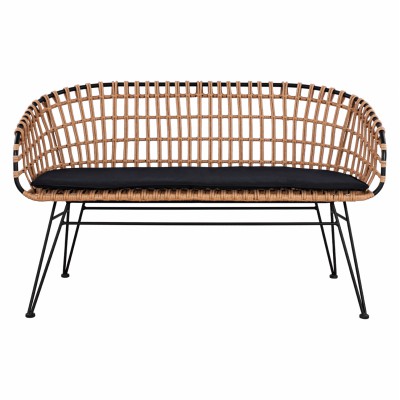 ΠΑΓΚΑΚΙ ΜΕΤΑΛΛΙΚΟ ALLEGRA HM5692 ΜΕ WICKER ΜΑΥΡΟ-ΜΠΕΖ 124x57x77Υ εκ. Εξωτερικού Χώρου ΠΑΓΚΑΚΙ ΜΕΤΑΛΛΙΚΟ ALLEGRA HM5692 ΜΕ WICKER ΜΑΥΡΟ-ΜΠΕΖ 124x57x77Υ εκ. Εξωτερικού Χώρου