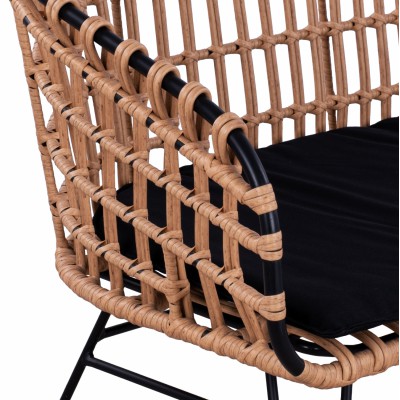 ΠΑΓΚΑΚΙ ΜΕΤΑΛΛΙΚΟ ALLEGRA HM5692 ΜΕ WICKER ΜΑΥΡΟ-ΜΠΕΖ 124x57x77Υ εκ. Εξωτερικού Χώρου ΠΑΓΚΑΚΙ ΜΕΤΑΛΛΙΚΟ ALLEGRA HM5692 ΜΕ WICKER ΜΑΥΡΟ-ΜΠΕΖ 124x57x77Υ εκ. Εξωτερικού Χώρου
