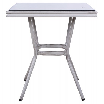 ΤΡΑΠΕΖΙ ΑΛΟΥΜΙΝΙΟΥ HARLOW 70X70X76 BAMBOO LOOK HM5568.01 ΛΕΥΚΗ ΠΑΤΙΝΑ ΜΕ ΓΥΑΛΙ ΤΡΑΠΕΖΙ ΑΛΟΥΜΙΝΙΟΥ HARLOW 70X70X76 BAMBOO LOOK HM5568.01 ΛΕΥΚΗ ΠΑΤΙΝΑ ΜΕ ΓΥΑΛΙ