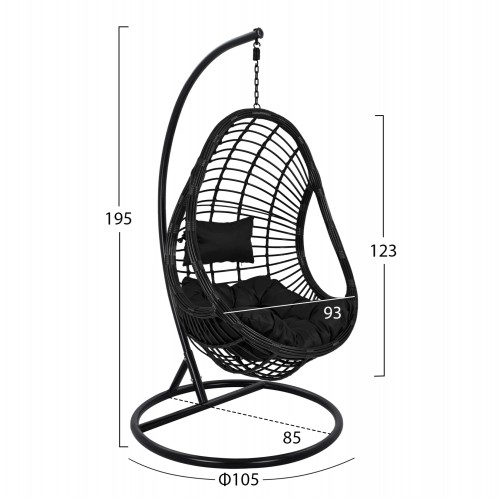 ΚΡΕΜΑΣΤΗ ΠΟΛΥΘΡΟΝΑ ΦΩΛΙΑ CALLIE HM5541.02 ΜΕ ΜΑΥΡΟ WICKER & ΜΑΞΙΛΑΡΙΑ Φ105Χ195Υ εκ. Εξωτερικού Χώρου ΚΡΕΜΑΣΤΗ ΠΟΛΥΘΡΟΝΑ ΦΩΛΙΑ CALLIE HM5541.02 ΜΕ ΜΑΥΡΟ WICKER & ΜΑΞΙΛΑΡΙΑ Φ105Χ195Υ εκ. Εξωτερικού Χώρου