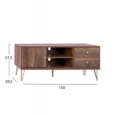 ΕΠΙΠΛΟ TV KAITLYN HM8652 ΚΑΡΥΔΙ ΜΕ ΧΡΥΣΟ 150x39,5x51,5Y εκ. ΕΠΙΠΛΟ TV KAITLYN HM8652 ΚΑΡΥΔΙ ΜΕ ΧΡΥΣΟ 150x39,5x51,5Y εκ.
