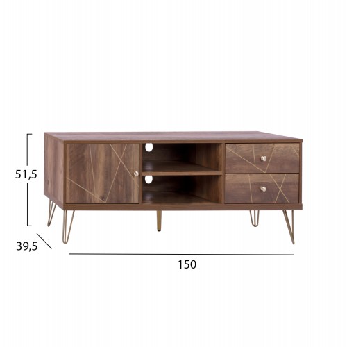 ΕΠΙΠΛΟ TV KAITLYN HM8652 ΚΑΡΥΔΙ ΜΕ ΧΡΥΣΟ 150x39,5x51,5Y εκ. ΕΠΙΠΛΟ TV KAITLYN HM8652 ΚΑΡΥΔΙ ΜΕ ΧΡΥΣΟ 150x39,5x51,5Y εκ.
