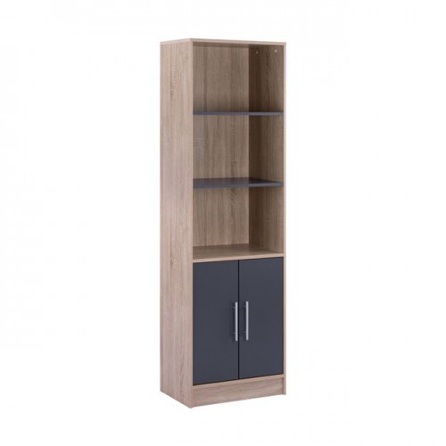 ΒΙΒΛΙΟΘΗΚΗ ΜΕΛΑΜΙΝΗΣ ENSLEY HM2027.04 SONAMA-ΓΚΡΙ 60x30x180Υ εκ. Έπιπλα Γραφείου ΒΙΒΛΙΟΘΗΚΗ ΜΕΛΑΜΙΝΗΣ ENSLEY HM2027.04 SONAMA-ΓΚΡΙ 60x30x180Υ εκ. Έπιπλα Γραφείου