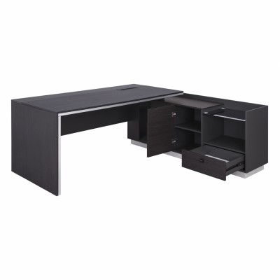 ΓΡΑΦΕΙΟ ΕΠΑΓΓΕΛΜΑΤΙΚΟ ΔΕΞΙΑ ΓΩΝΙΑ ROSEWOOD HM2112R 200X170X76Υ εκ. Έπιπλα Γραφείου