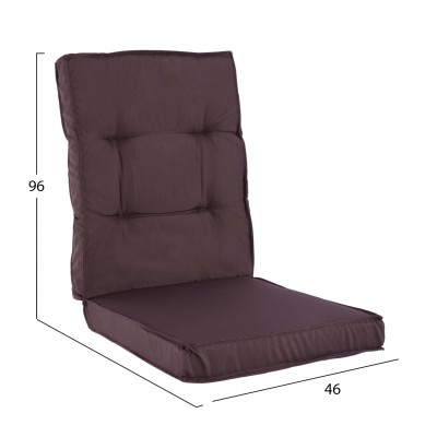 ΜΑΞΙΛΑΡΙ ΥΦΑΣΜΑΤΙΝΟ ΜΕ ΠΛΑΤΗ ΚΑΦΕ 96x46x7 εκ. HM5745.03 ΜΑΞΙΛΑΡΙ ΥΦΑΣΜΑΤΙΝΟ ΜΕ ΠΛΑΤΗ ΚΑΦΕ 96x46x7 εκ. HM5745.03