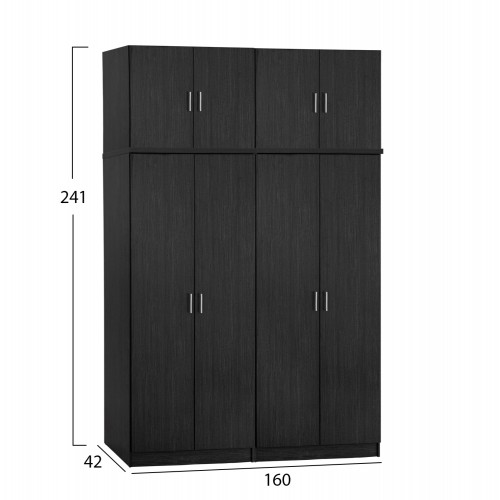 ΣΕΤ 4 ΤΜΧ ΝΤΟΥΠΑΛΑ 4ΦΥΛΛΗ ΜΕ ΠΑΤΑΡΙ ZEBRANO 160X42X241 HM11353.01 Υπνοδωμάτιο