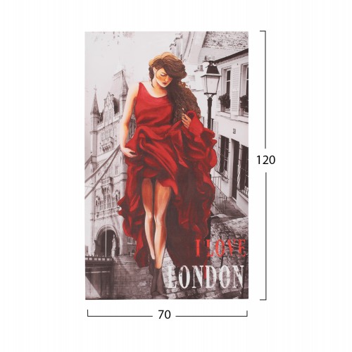 ΠΙΝΑΚΑΣ ΚΑΜΒΑΣ LONDON WOMAN HM7155.05 120X70X2.5 εκ. Διακόσμηση - Φωτισμός - Χαλιά ΠΙΝΑΚΑΣ ΚΑΜΒΑΣ LONDON WOMAN HM7155.05 120X70X2.5 εκ. Διακόσμηση - Φωτισμός - Χαλιά