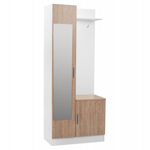 ΕΠΙΠΛΟ ΕΙΣΟΔΟΥ ΜΕ ΚΑΘΡΕΠΤΗ JANICE HM2264 SONAMA ΛΕΥΚΟ 70x37x181 εκ. Οργάνωση Σπιτιού - Μπάνιο ΕΠΙΠΛΟ ΕΙΣΟΔΟΥ ΜΕ ΚΑΘΡΕΠΤΗ JANICE HM2264 SONAMA ΛΕΥΚΟ 70x37x181 εκ. Οργάνωση Σπιτιού - Μπάνιο
