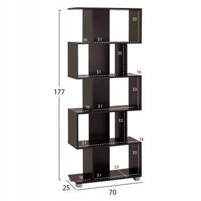 ΒΙΒΛΙΟΘΗΚΗ ΜΕΛΑΜΙΝΗΣ EZIR HM2385.01 ΒΕΓΓΕ 70x25x177Υ εκ. ΒΙΒΛΙΟΘΗΚΗ ΜΕΛΑΜΙΝΗΣ EZIR HM2385.01 ΒΕΓΓΕ 70x25x177Υ εκ.