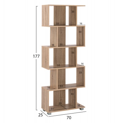 ΒΙΒΛΙΟΘΗΚΗ ΜΕΛΑΜΙΝΗΣ EZIR HM2385.02 SONAMA 70x25x177Υ εκ. ΒΙΒΛΙΟΘΗΚΗ ΜΕΛΑΜΙΝΗΣ EZIR HM2385.02 SONAMA 70x25x177Υ εκ.
