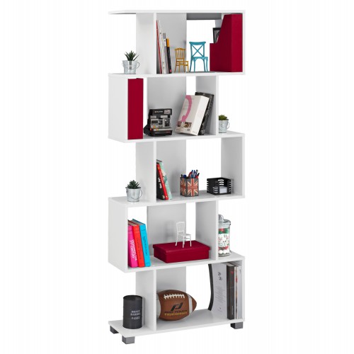 ΒΙΒΛΙΟΘΗΚΗ ΜΕΛΑΜΙΝΗΣ HM2385.04 ΛΕΥΚΗ 70x25x177 εκ. Έπιπλα Γραφείου ΒΙΒΛΙΟΘΗΚΗ ΜΕΛΑΜΙΝΗΣ HM2385.04 ΛΕΥΚΗ 70x25x177 εκ. Έπιπλα Γραφείου