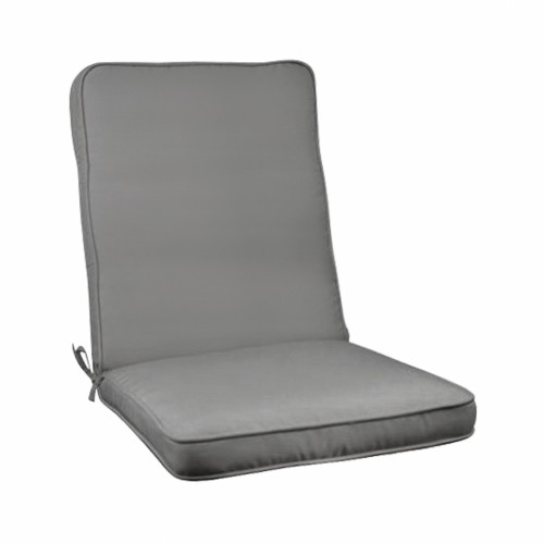 ΜΑΞΙΛΑΡΙ ΚΑΡΕΚΛΑΣ ΜΕ ΠΛΑΤΗ POLYESTER CHIOS ΓΚΡΙ HM11238.10P 117(45+72)X45X6κ. Εξωτερικού Χώρου