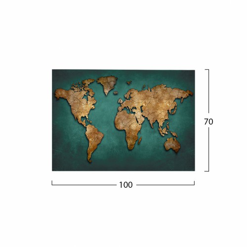 ΠΙΝΑΚΑΣ ΚΑΜΒΑΣ WORLD MAP HM7197.01 100X3X70 εκ. ΠΙΝΑΚΑΣ ΚΑΜΒΑΣ WORLD MAP HM7197.01 100X3X70 εκ.