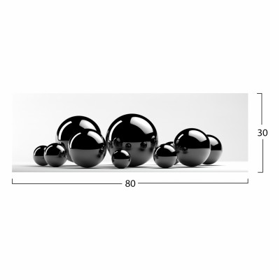 ΠΙΝΑΚΑΣ ΚΑΜΒΑΣ BLACK AND WHITE HM7198.02 80x3x30 εκ. ΠΙΝΑΚΑΣ ΚΑΜΒΑΣ BLACK AND WHITE HM7198.02 80x3x30 εκ.